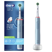 Электрическая зубная щетка Oral-B Pro 3 3000 Cross Action D505.513.3 (голубой)