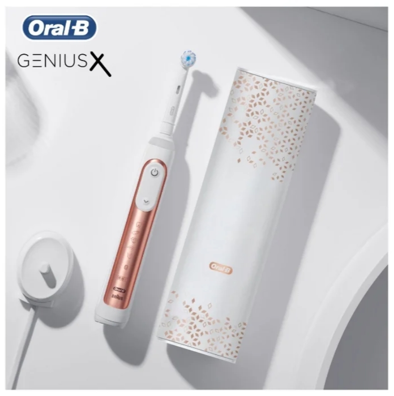 Электрическая зубная щетка Braun Oral-B Genius X 20000N D706.515.6X (золотистый)