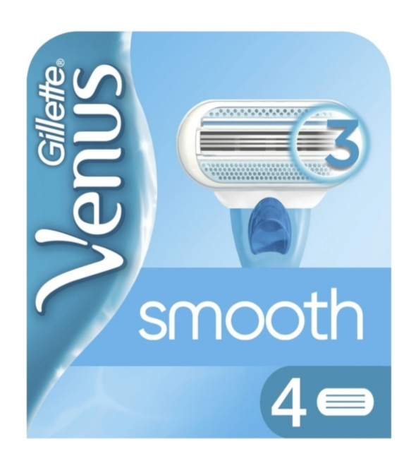 Сменные кассеты для бритья Gillette Venus Smooth (4 шт) 3014260262709