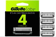 Сменные кассеты для бритья Gillette Labs (4 шт)