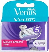 Сменные кассеты для бритья Gillette Venus Deluxe Smooth Swirl (4 шт) 7702018584383