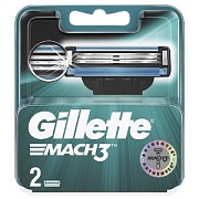 Сменные кассеты для бритья Gillette Mach3 (2 шт) 3014260251970