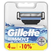 Сменные кассеты для бритья Gillette Mach3 Start (4 шт) 7702018461943